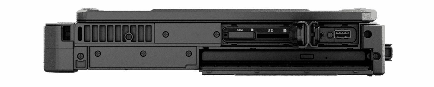 right side view of B360 Pro ports