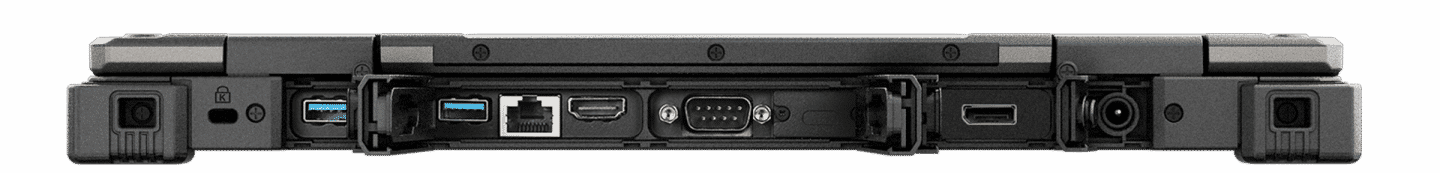 back side view of B360 display port
